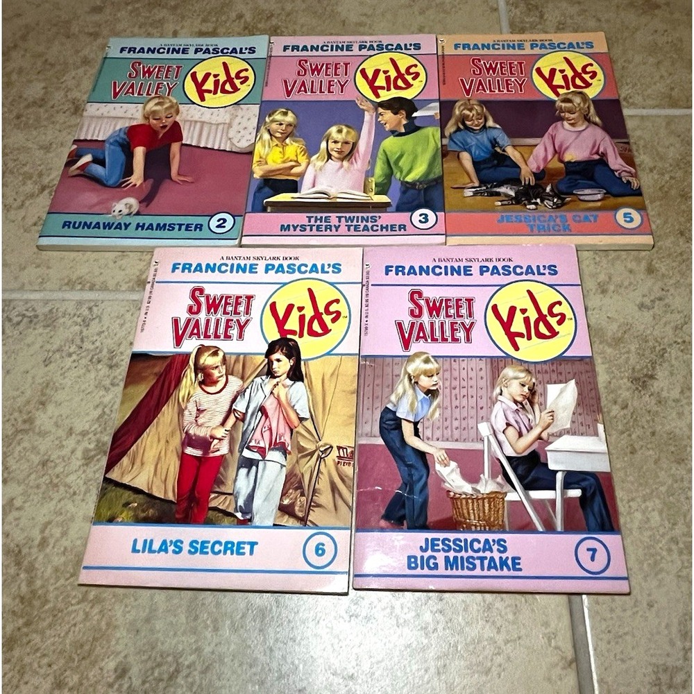 Vintage Sweet Valley Kids Books Lot of 5 Francine Pascal #2 3 5 6 7 1980s